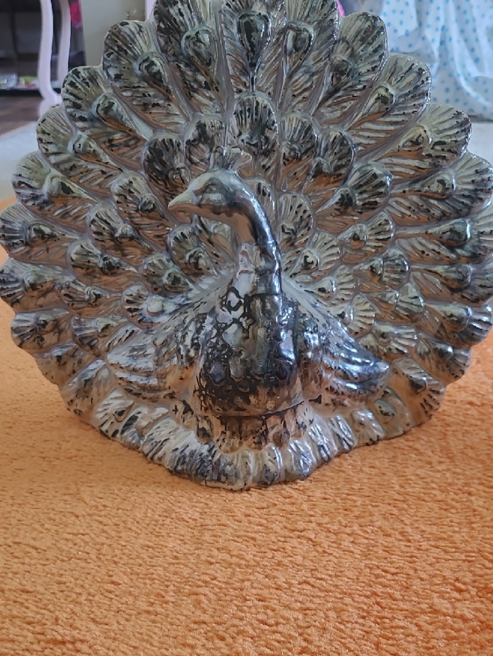 Ceramic Peacock Decorative Home Accent